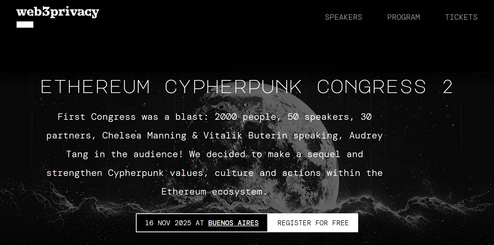 Ethereum Cypherpunk Congress 2